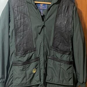 Beretta Waterproof Jacket with real leather - S/M